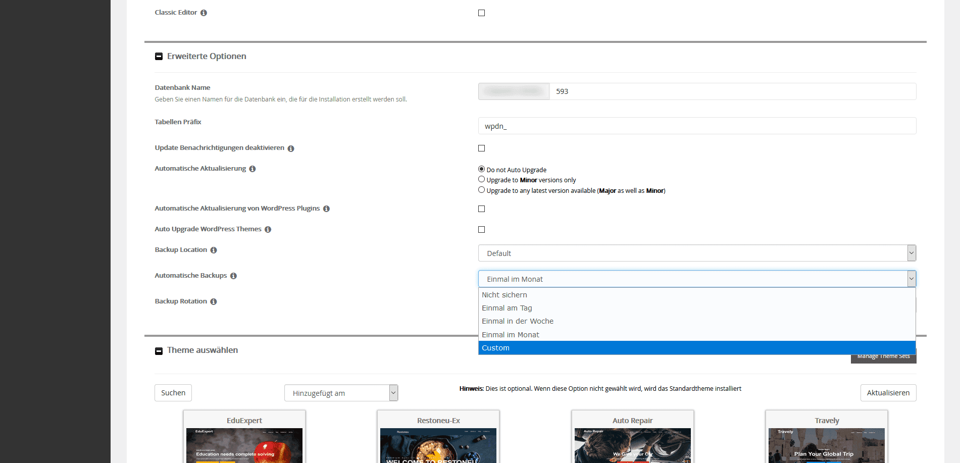 Softaculous WordPress Backups Softaculous WordPress Backups