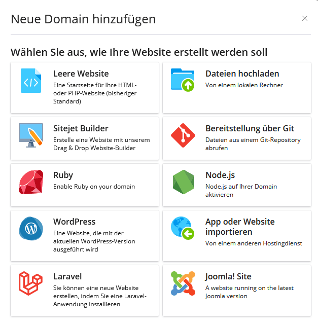 Plesk Domainweiterleitung hinzufuegen