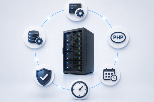 KernelCare als Ergänzung zur Serverwartung Geschützter Linuxkernel im Zusammenspiel mit Betriebssystem, Datenbank, Anwendungen und geplanten Wartungsarbeiten.