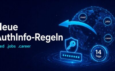 Neue AuthInfo-Regeln für .med, .jobs und .career